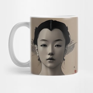 Beaux Animes Art, Ukiyo-e Anime Girl Illustration Design Mug